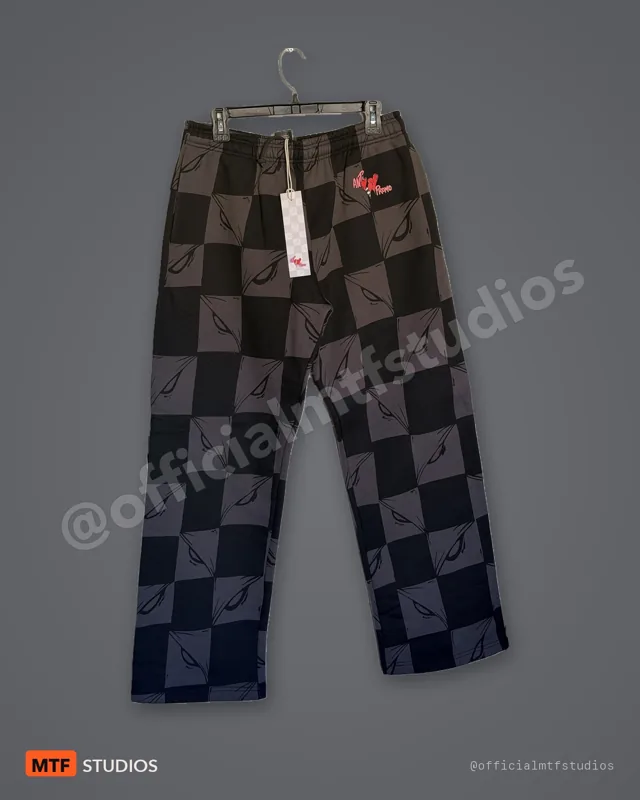 Anti Promo 99 Eyes Sweatpant — Black / Charcoal Checkerboard — XL — New With Tags