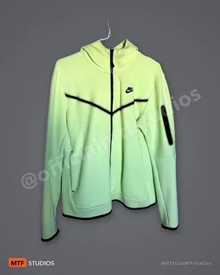 Nike Tech Fleece Full-Zip Jacket Neon Lime Green